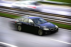 speeding car