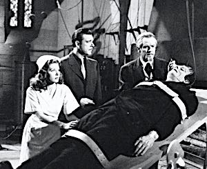 frankenstein strapped to electric table 