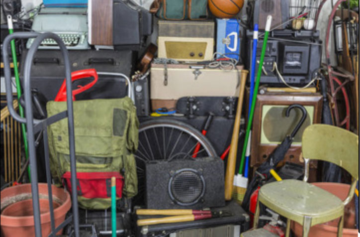 house filled with junk