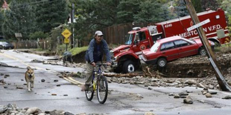 aftermath of traumatic flood