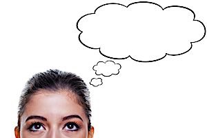woman with blank look
