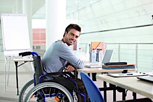 man in wheel chair