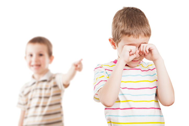 two siblings fighting
