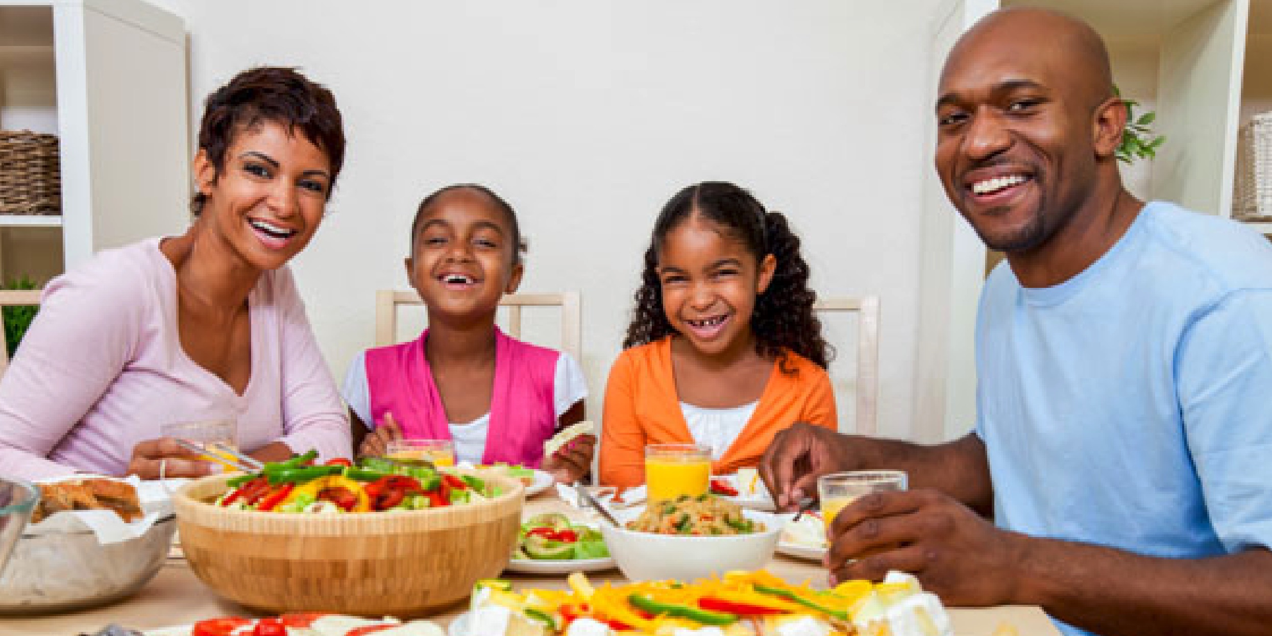 Successful parents managing a happy family