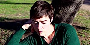 woman deep in serious thought