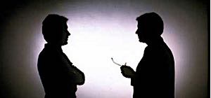 man resists listening to explanation