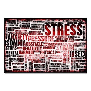 sign with text reading STRESS