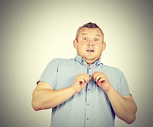 man  avoiding getting close to anyone