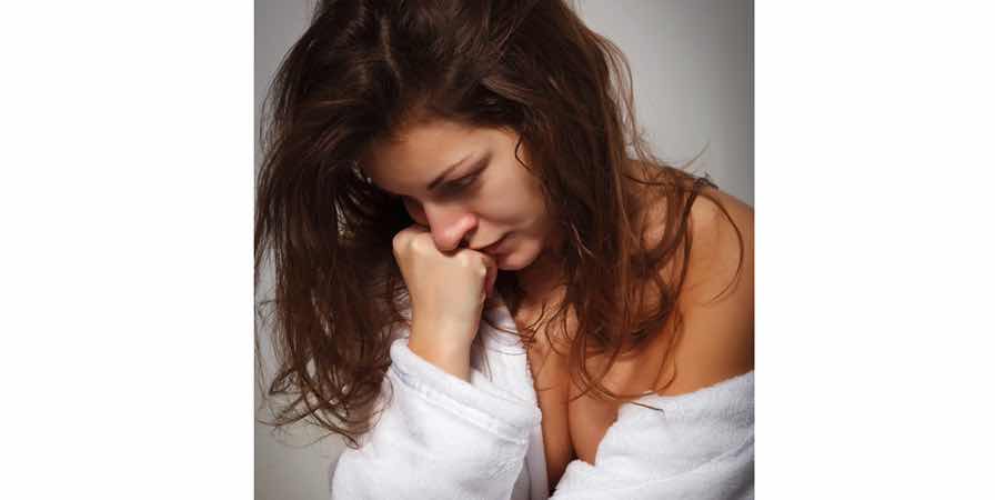 sad heartbroken depressed woman crying