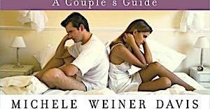 man and woman in bed back to back angry
