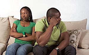 Resentful husband and wife